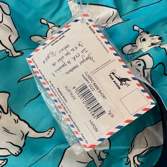 MC2 Saint Barth Mens Gustavia Happy Dog Swim Shorts - Picture 6 of 6